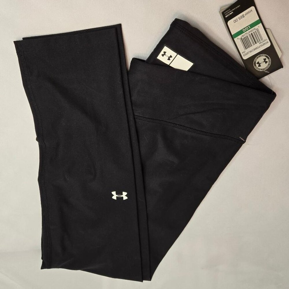 NWT New UNDER ARMOUR Women's Balance Crop Legging Pants Sz L Black
